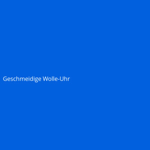 Geschmeidige Wolle-Uhr